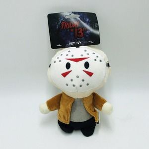 Jason Voorhees Friday the 13th 9" Plush Dog Toy Squeaker Horror Movie New